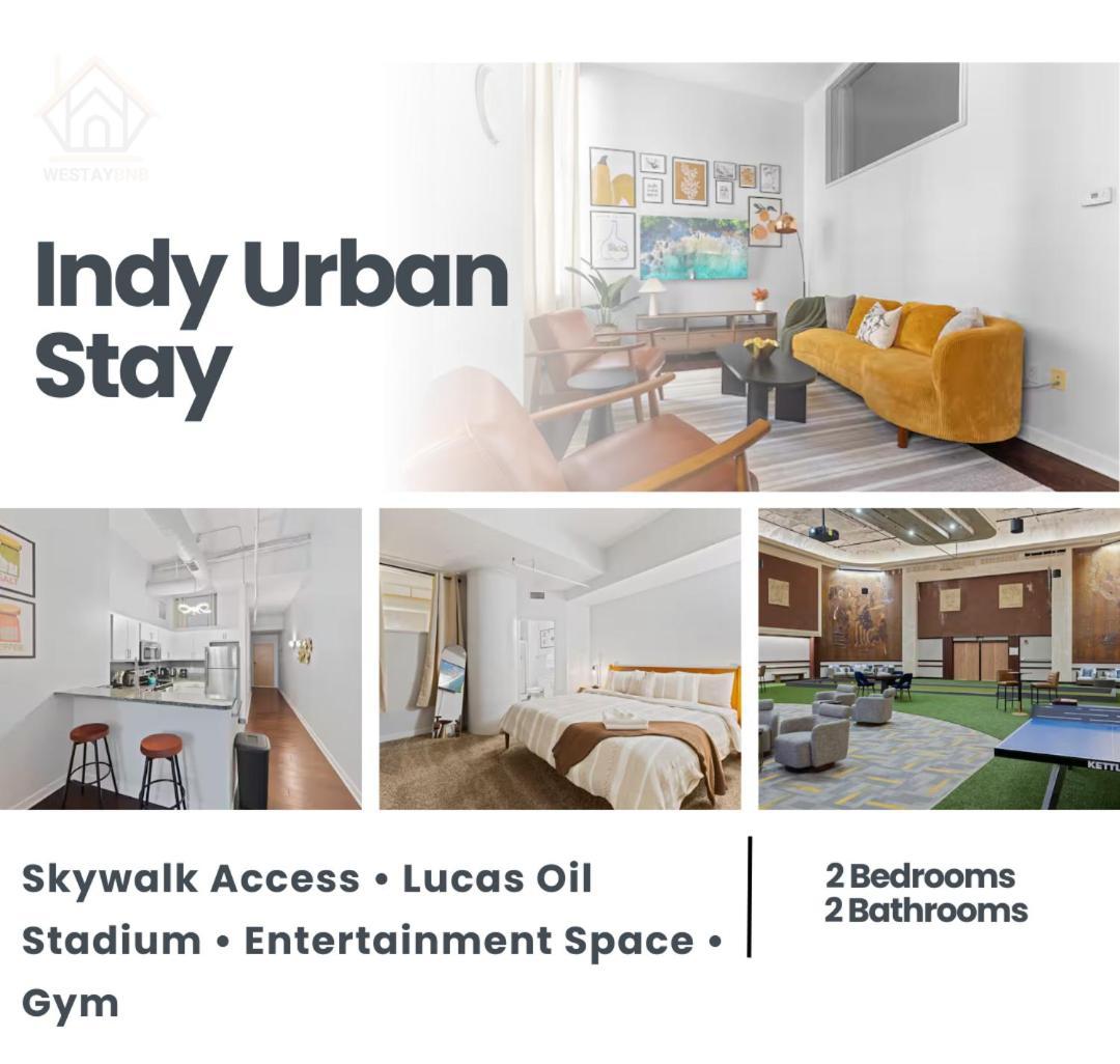 Indy Urban Stay - Skywalk Access - Convention Center - Sleeps7 印第安納波利斯 外观 照片